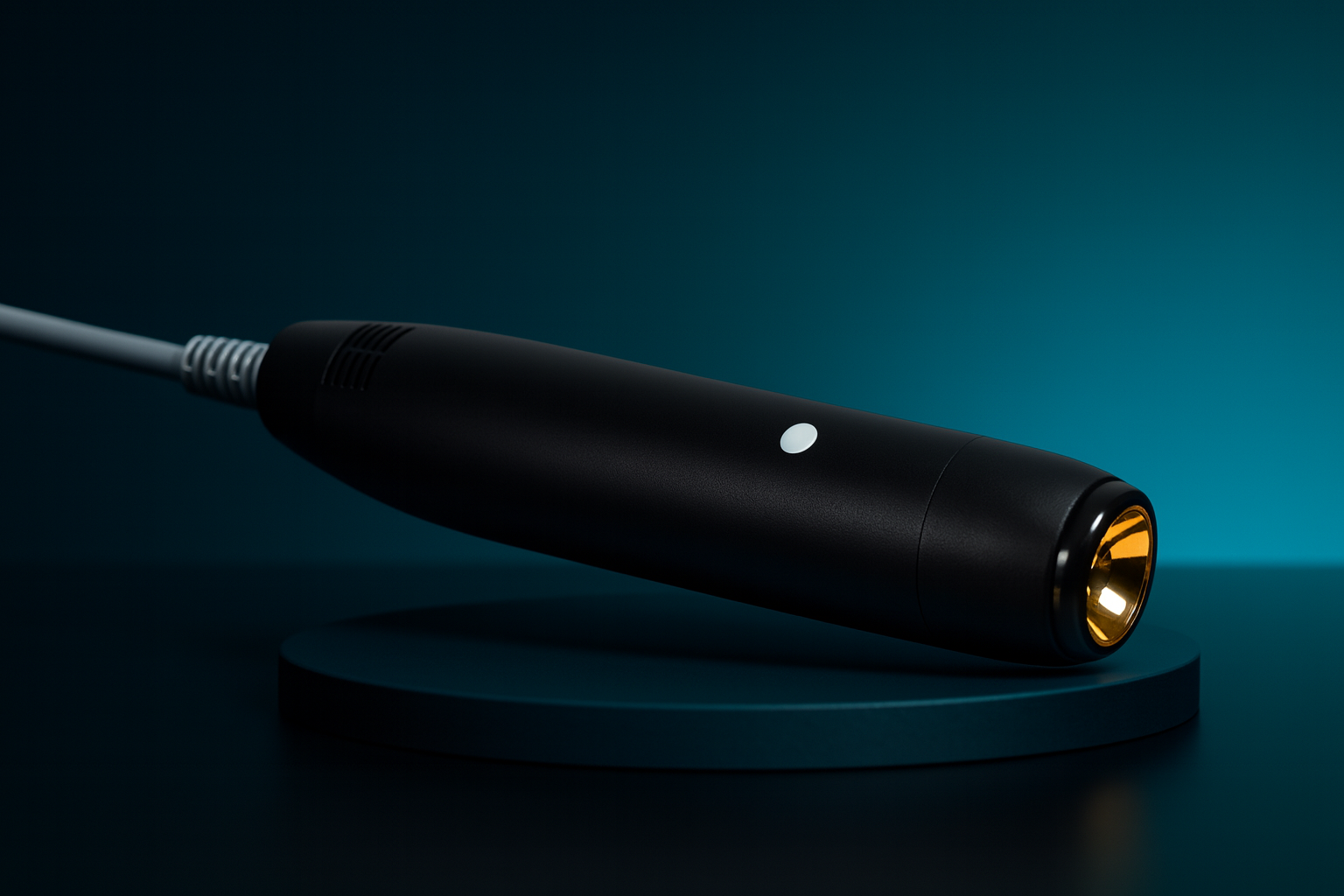 Bipolar RF handpiece of LUNEIQ Aura for gentle skin tightening and collagen stimulation
